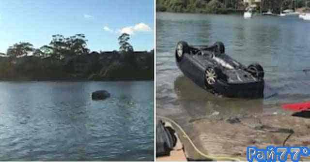 Молодая австралийская автовладелица утопила свой автомобиль, испугавшись паука (Видео)